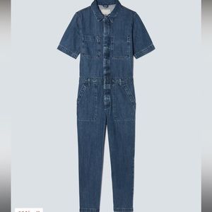 Everlane - The Short Sleeved Denim Coverall - Size 12